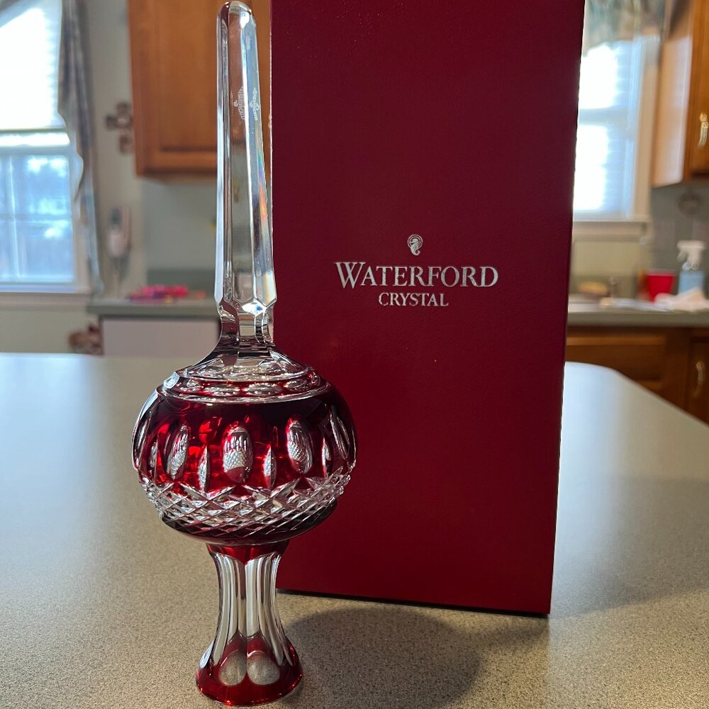 Waterford Crystal Red Decorative Piece